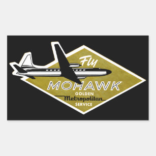 1960 Mohawk Airlines II Rectangular Sticker