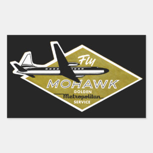 1960 Mohawk Airlines II Rectangular Sticker