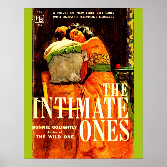 1960 pulp novel cover The Intimate Ones print (Front)