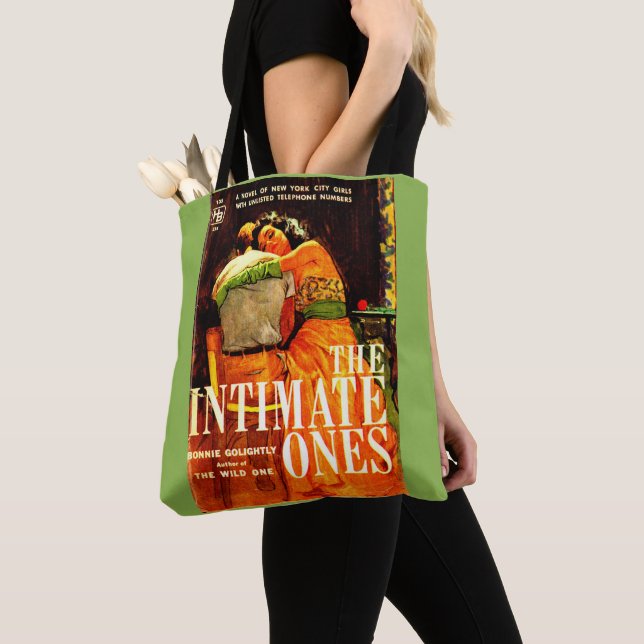 1960 pulp novel cover The Intimate Ones print Tote Bag (Close Up)