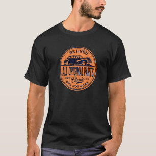1960 Retired Parts Retirement Birthday T-Shirt