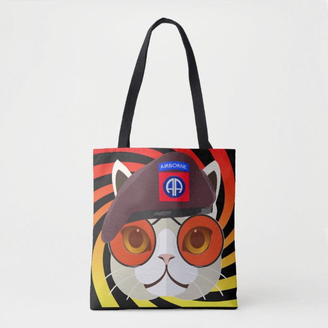 1960’s Era 82nd Airborne Kitty Kat! Tote Bag (Front)