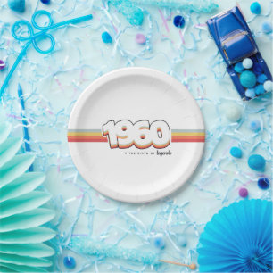 1960 The birth of legends Paper Plate