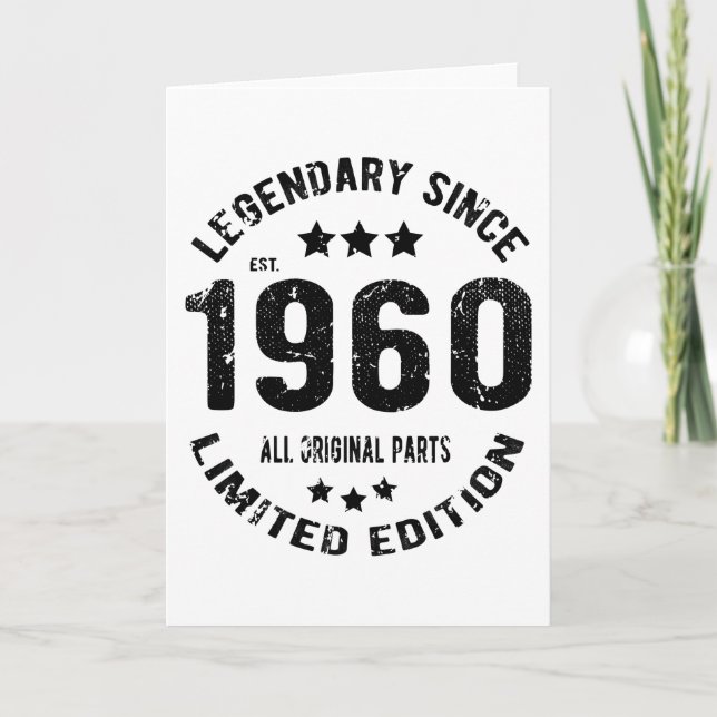 1960 Vintage Birthday Card (Front)