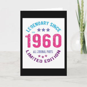 1960 Vintage Birthday Card