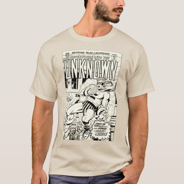 1960's 'Adventures into the UNKNOWN' Comic T-Shirt (Front)