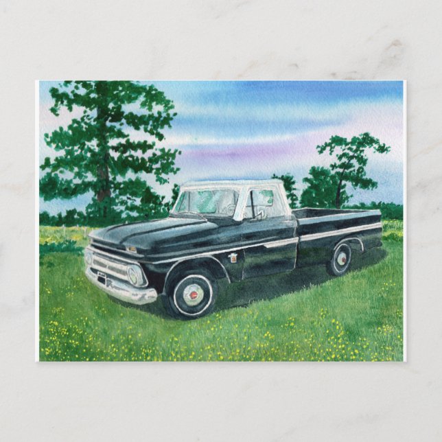 1960's Chevrolet Truck Postcard (Front)
