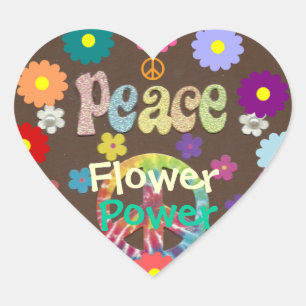 1960s: Flower Power and Peace sticker