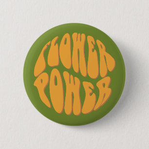 1960's Flower Power Badge