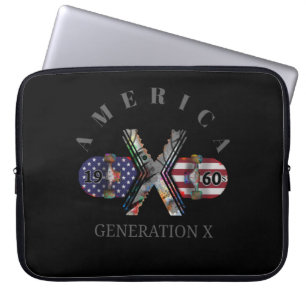 1960s Generation X American Skateboard Laptop Sleeve