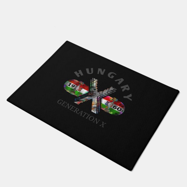 1960s Generation X Hungarian Skateboard Doormat (Angled)
