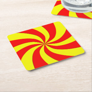1960's GROOVY Pinwheel Coaster
