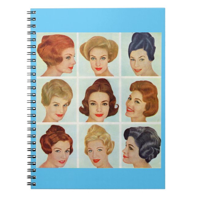 1960s hairstyles grid notebook (Front)