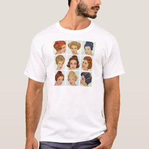 1960s hairstyles grid T-Shirt