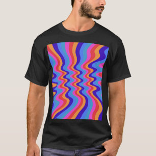 1960s Hippie Trippy Retro Wallpaper T-Shirt