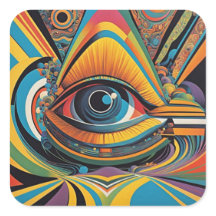 1960s Horror Vacui Psychedelic Artwork