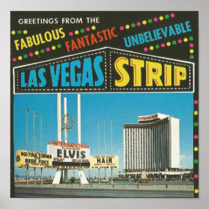 1960s Las Vegas Strip Poster