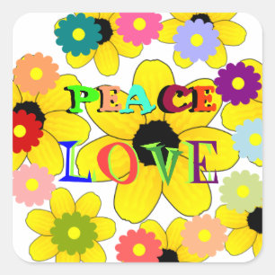1960s: Peace and Love sticker