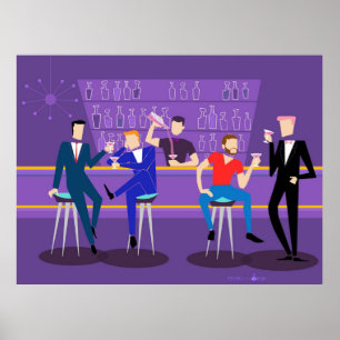 1960s Retro Gay Bar  Poster