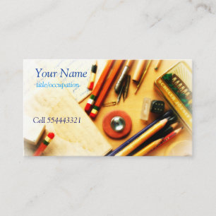 1960's retro stationery business card