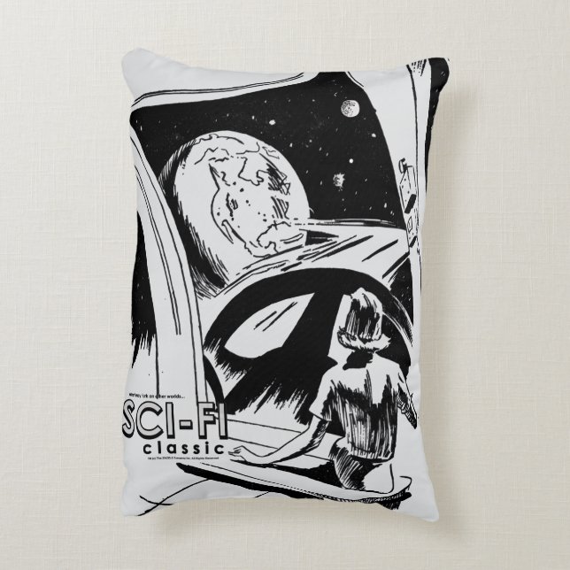 1960's SCI-FI Classic Pillow (Back(Vertical))