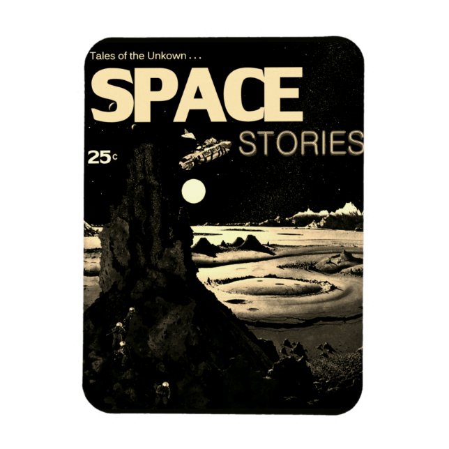 1960's SPACE Stories Flexible Magnet (Vertical)