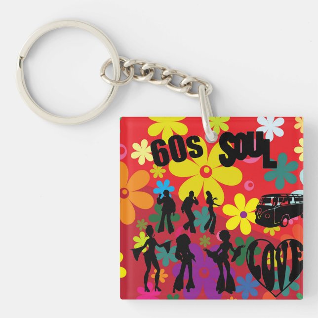 1960's Vibe  Key Ring (Front)