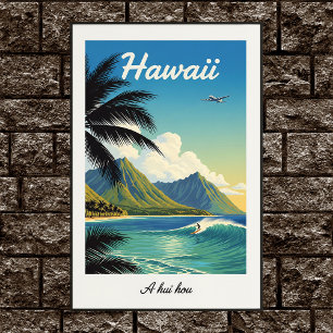 1960s Vintage Hawaiian Travel Poster