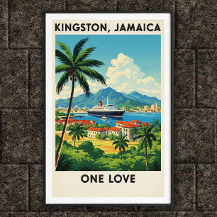 1960s Vintage Jamaica Travel Poster