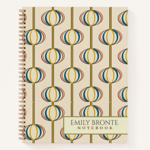 1960's vintage wallpaper Personalised Notebook
