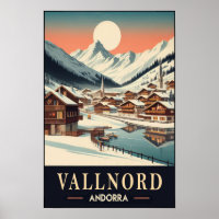 1960s Winter Charm of Vallnord Andorra Travel