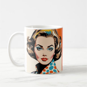 1960s woman  coffee mug
