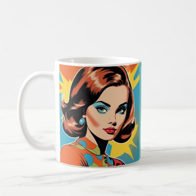 1960s woman  coffee mug (Left)
