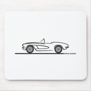 1961 1962 Chevrolet Corvette Mouse Mat