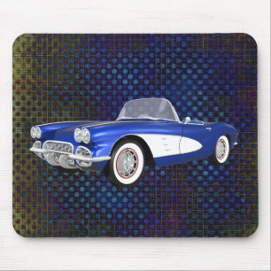 1961 Corvette C1: Blue Finish: Mousepad