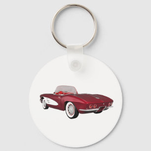 1961 Corvette C1: Candy Apple Finish: Key Ring