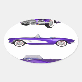 1961 Corvette C1: Oval Sticker