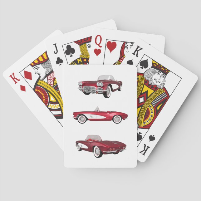 1961 Corvette C1: Playing Cards (Back)