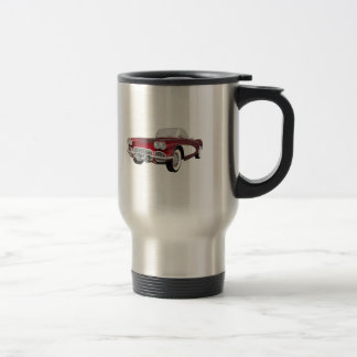 1961 Corvette: Sports Car: 3D Model: Travel Mug