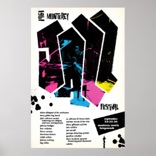 1961 Monterey Jazz Festival jazz poster