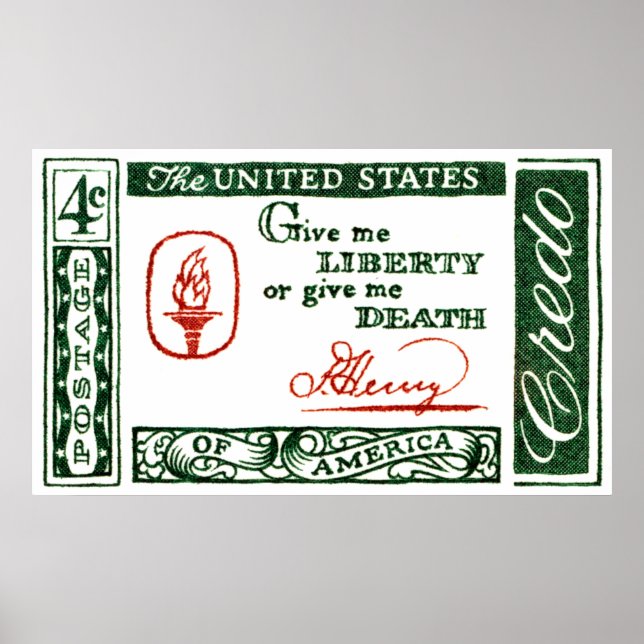 1961 Patrick Henry American Credo Poster (Front)