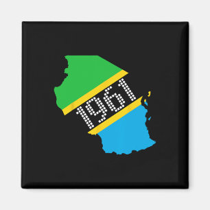 1961 Tanzania Flag Independence Day  Magnet