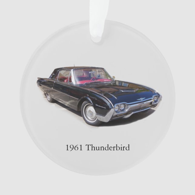 1961 Thunderbird acrylic ornament (Front)