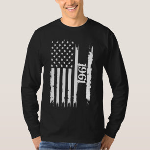 1961 United States Distressed w US Flag T-Shirt