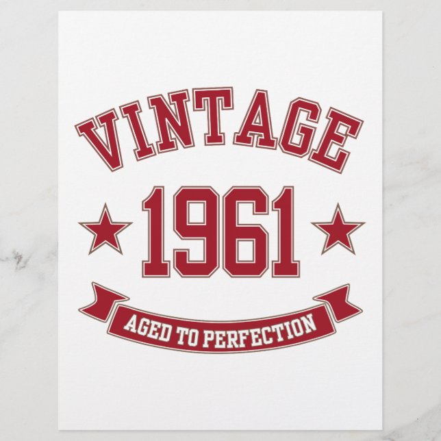 1961 Vintage Aged To Perfection (Front)