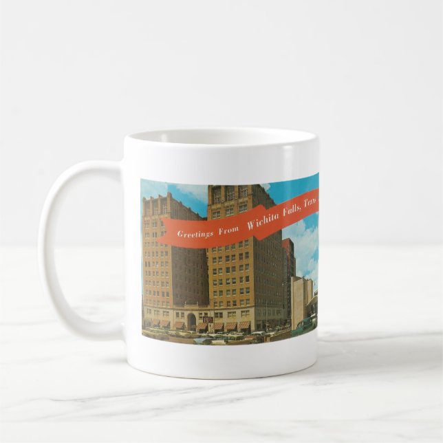 1961 Wichita Falls, Texas Postcard Coffee Mug (Left)