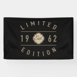 1962 60th Birthday Limited Edition Banner