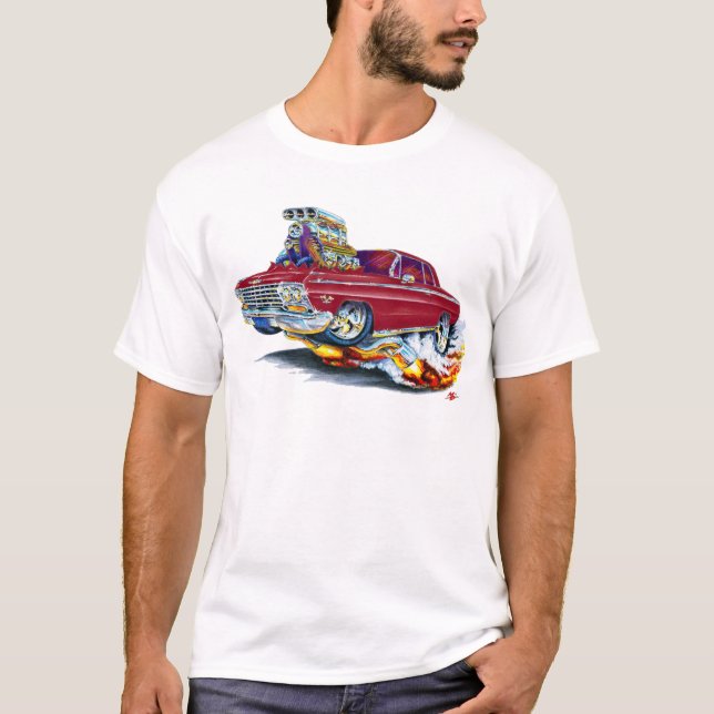 1962-63 Impala Maroon Car T-Shirt (Front)