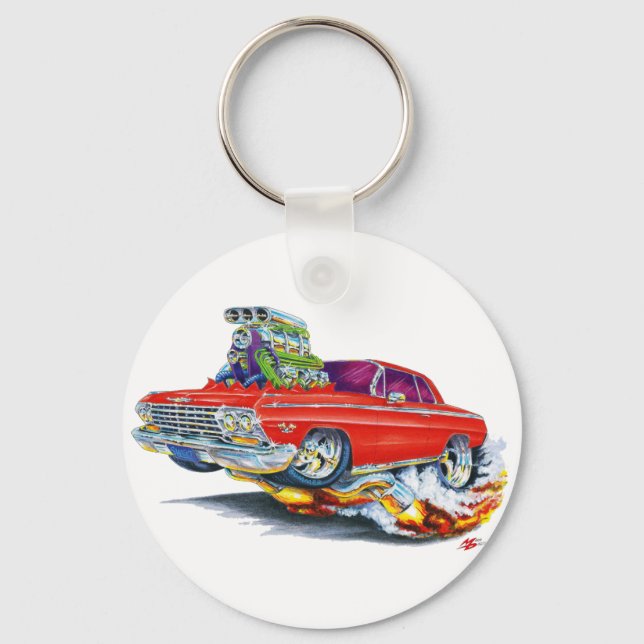 1962-63 Impala Red Car Key Ring (Front)