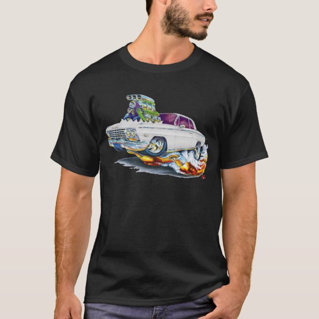 1962-63 Impala White Car T-Shirt (Front)